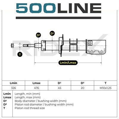Ammortizzatore Anteriore Fiat Panda 141 