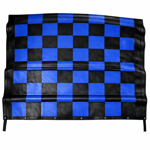 Cappotta Completa Blu e Nera a Scacchi – Fiat 500 F/L/R d'Epoca tessuto ottimo solo alta qualita' 