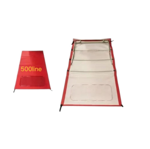 Cappotta lunga completa Fiat 500 N D con lunotto colore Rosso