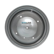 Cerchio omologato in metallo Fiat 500 N D Bianchina 3.5 x 12" fino al 1965 ottima qualità