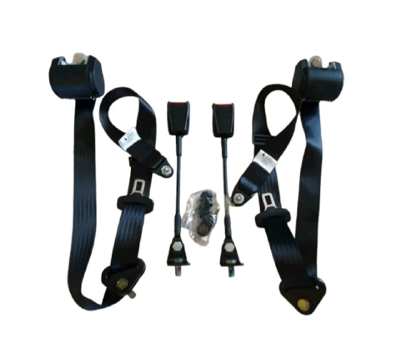 Cinture di sicurezza omologate con arrotolatore nere adattabile  Fiat 500 N D F L R Giardiniera 