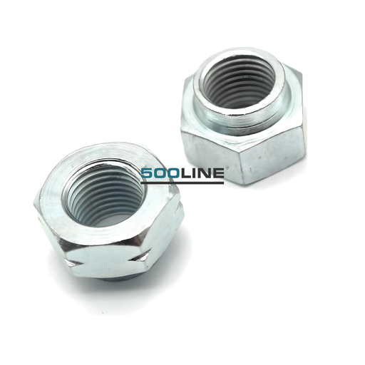 Coppia Dadi Bloccaggio tamburo cuscinetto anteriore su perni fusi Ruote Fiat 500 126 restauro ruote 500 dell'epoca