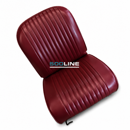 Coppia Fodere Sedile Anteriore BORDEAUX Fiat 500 L d'Epoca – 2 pezzi (1 seduta + 1schienale) restauro sedile anteriore