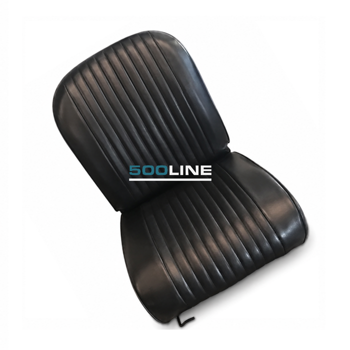 Coppia Fodere Sedile Anteriore Nero Fiat 500 L d'Epoca – 2 pezzi (1 seduta + 1schienale)