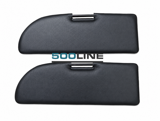 Coppia Pantine Parasole in Ecopelle Fiat 500 F L R Giardiniera – Nero 
