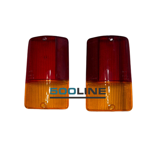 Coppia cover fanali posteriore rosso e arancione alta qualità d'epoca