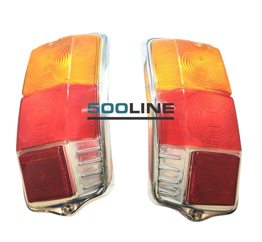 Coppia cover fanali posteriori Fiat 500 F L R alta qualità STARS