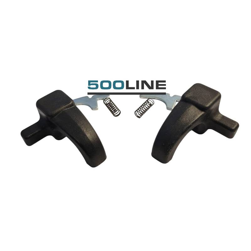Coppia galletti maniglie per telaino deflettore Fiat 126 alta qualita' restauro fiat 126