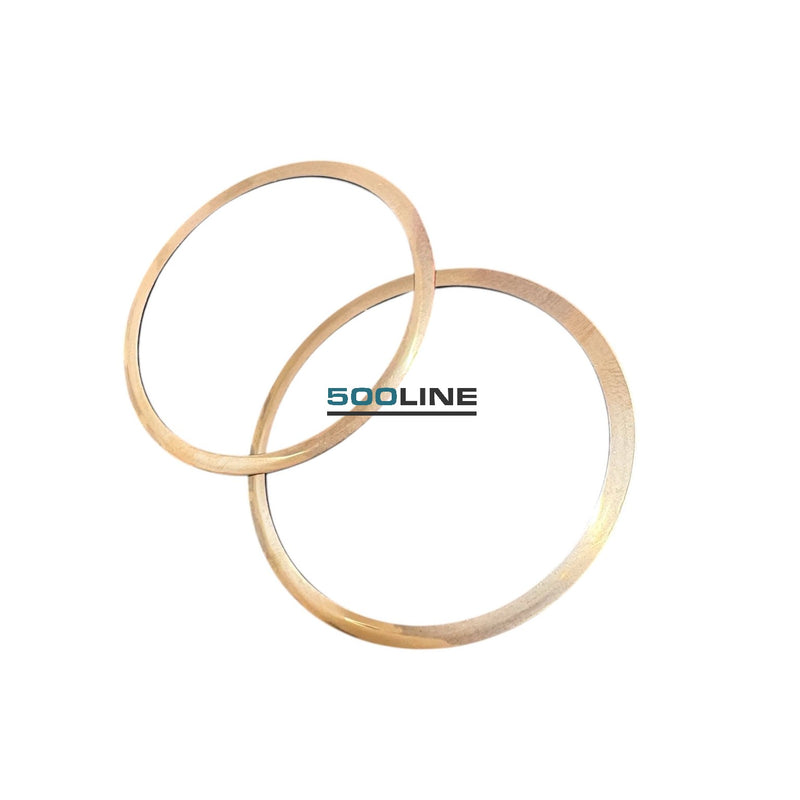 Coppia guarnizioni anelli in rame sotto cilindri Ø73.5mm Fiat 500 126 594cc 0.25mm