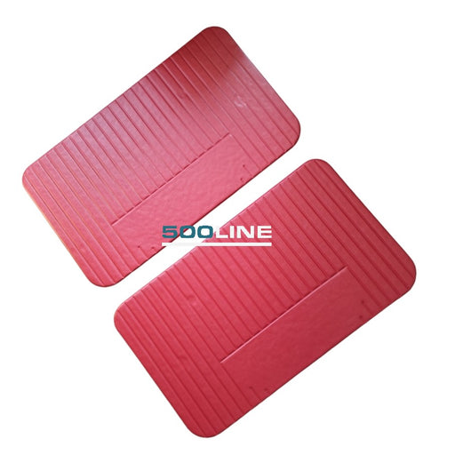 Coppia pannelli porta anteriore destro; e sinistro colore rosso Fiat 500 L