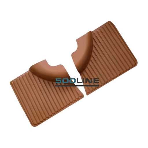 Coppia pannelli porta posteriore destro; e sinistro colore ocra Fiat 500 L interni Fiat 500