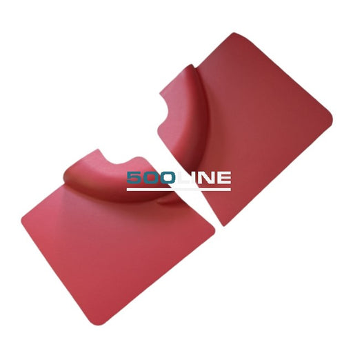 Coppia pannelli porta posteriore destro e sinistro colore rosso Fiat 500 F R interni di qualita