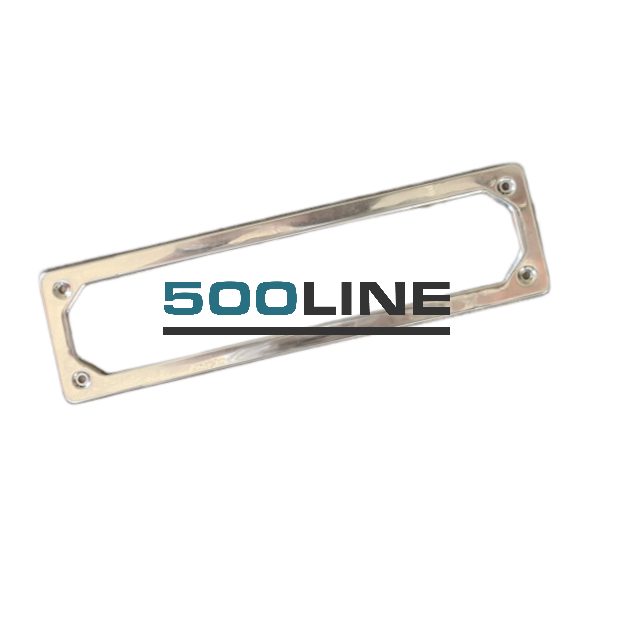 Cornice Targa Anteriore Acciaio inox Fiat 500 restauro Fiat 500 d'epoca