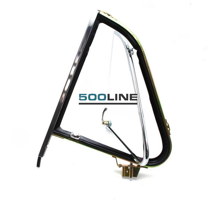 Deflettore montato completo cromato Sinistro Fiat 500 d'epoca alta qualita altissima resistenza