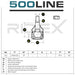 Snodo Riparazione Testina Braccio Oscillante Fiat Panda 141 / Y10