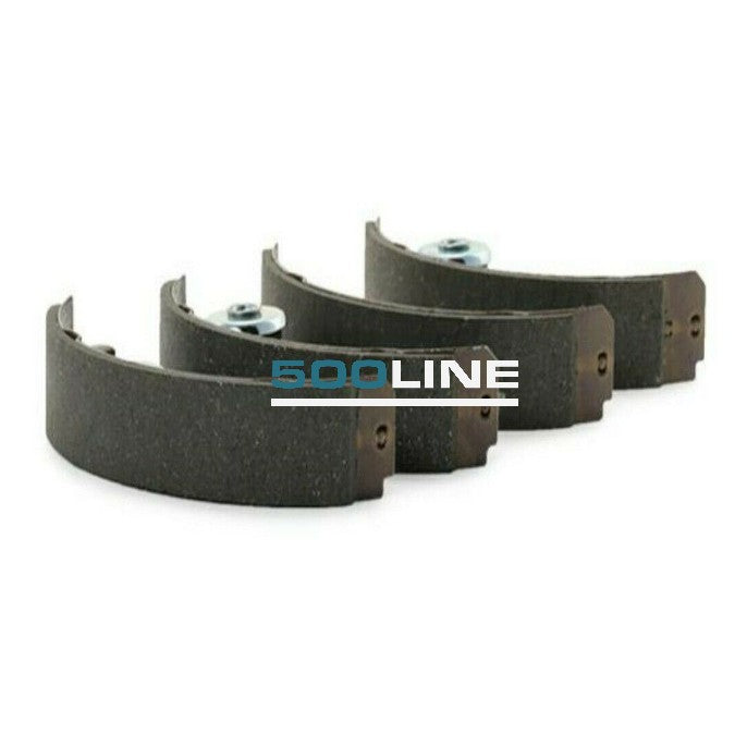 Dettaglio ganasce freno 170mm alta qualità per Fiat 500 e 126 epoca, frenatura efficiente"