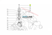 Bullone fissaggio supporto motore su traversa Fiat 500 R