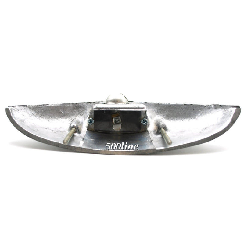 Kentekenverlichting van aluminium voor klassieke Fiat 500 N, D en F