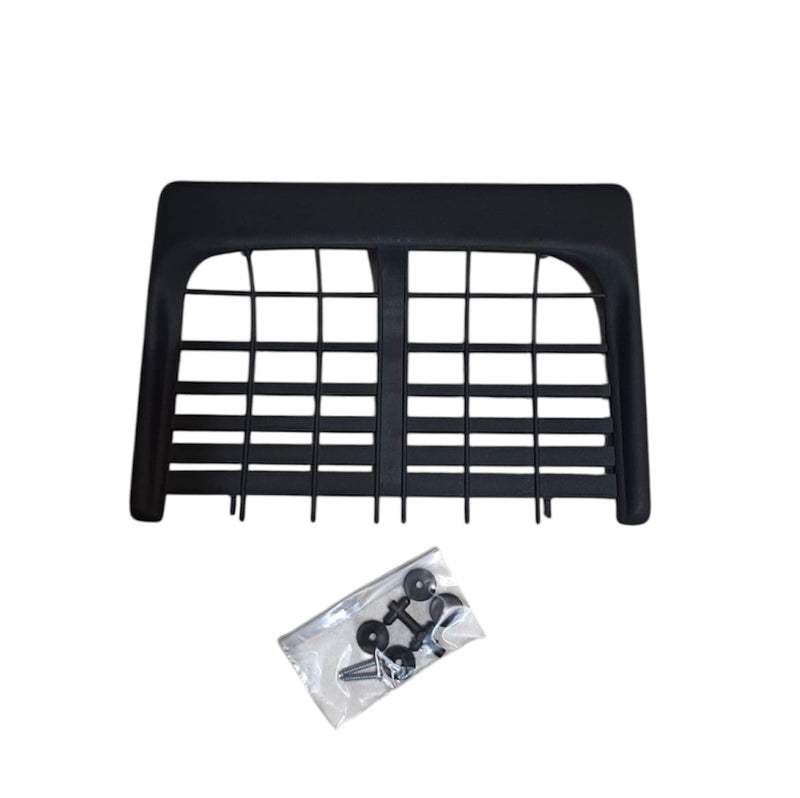 Black plastic air intake grille for Fiat Panda 141 front hood