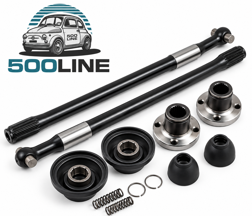 Kit Semiassi Rinforzati in Acciaio Forgiato con Manicotti Lavazza – Fiat 500 e Fiat 126