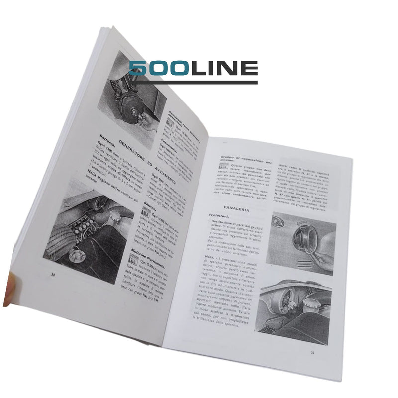Manual de uso y mantenimiento del Fiat 500 N clásico