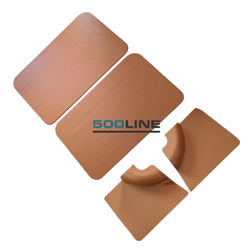  Completo Pannelli Interni Ocra Fiat 500 F – Anteriori in Ecopelle, Posteriori in Poliestere