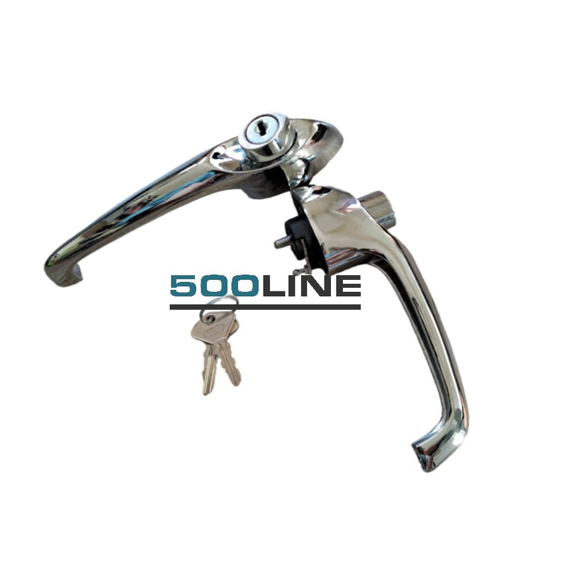 Kit 2 Maniglie porta Esterne cromatura speciale Fiat 500 d'epoca