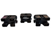 Kit 3 interruttori cruscotto ghiere cromate Fiat 500 F L e Giardiniera connettori piatti cromatura perfetta 