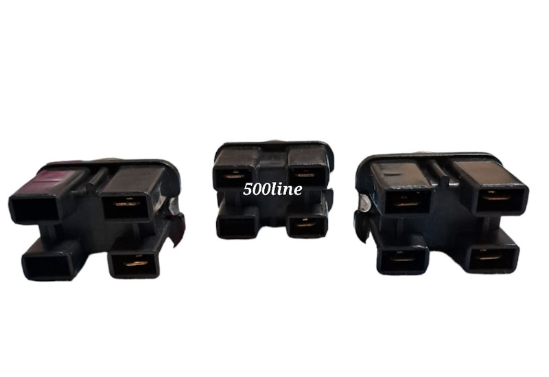 Kit 3 interruttori cruscotto ghiere cromate Fiat 500 F L e Giardiniera connettori piatti cromatura perfetta 