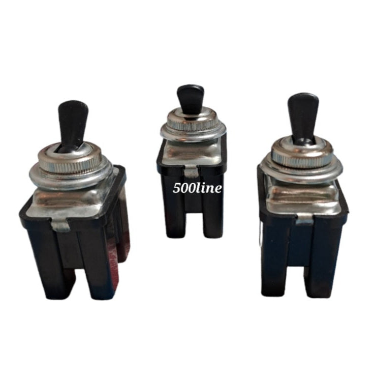 Kit 3 interruttori cruscotto ghiere cromate Fiat 500 F L e Giardiniera connettori piatti impianto elettrico alta qualita' per fiat 500 