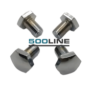 Kit 4 viti di fissaggio coppa ruota bulloni per Fiat 500 N D F L R alta qualità