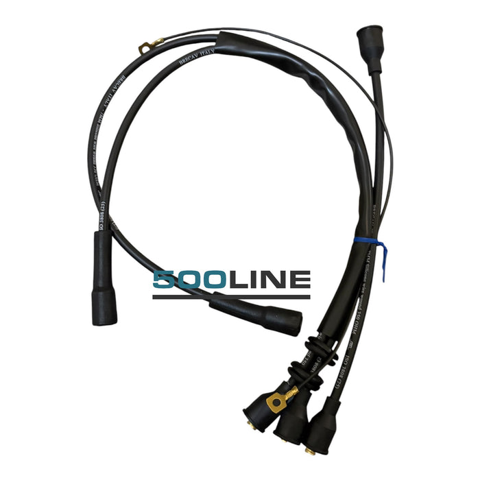 Kit Cavi Candele Accensione Neri – Fiat 500 F, L, R (Alta Qualità, bobina DX, motori elaborati)