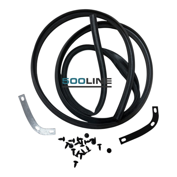 Kit Guarnizione Cofano Anteriore Fiat 126 - Guarnizione, Staffe e Gommini