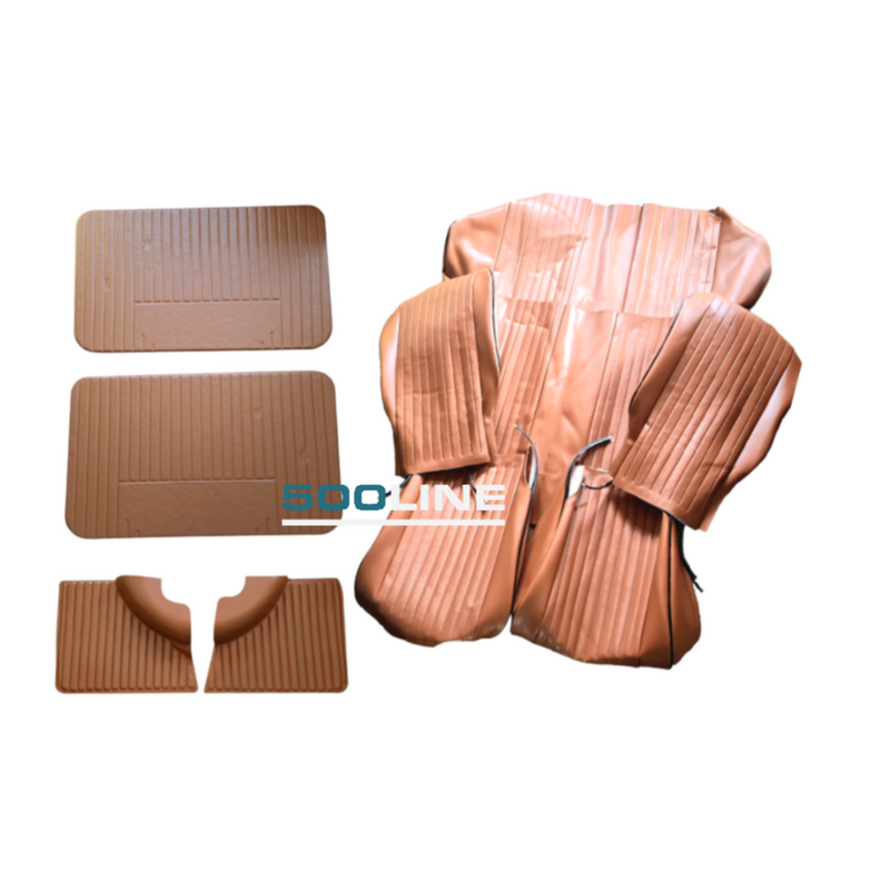 Kit Interni completo Fodere sedili e Pannelli porta colore ocra Fiat 500 L Interni per la tua mitica fiat 500 di alta qualita' 