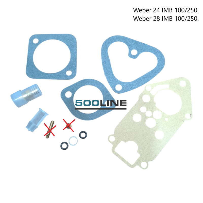 Kit Revisione Carburatore Fiat 500 R / 126 B Weber - W108 epoca alimentazione 