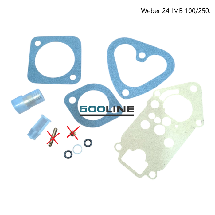 Kit Revisione Carburatore Weber 24 IMB Fiat 126 B 1,30 mm - W406 epoca