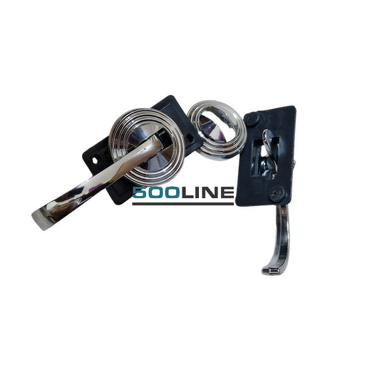Kit maniglie apriporta cromate con ghiere Fiat 500 F R cromatura perfetta