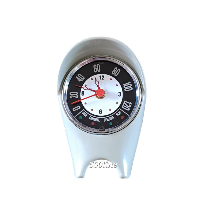 Orologio da tavolo/mensola tachimetro Fiat 500 Bianco arredamento Fiat 500