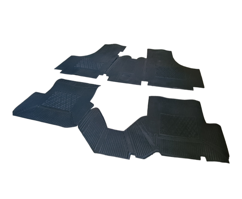 Juego de alfombrillas de goma negras Fiat 500 F L R 126