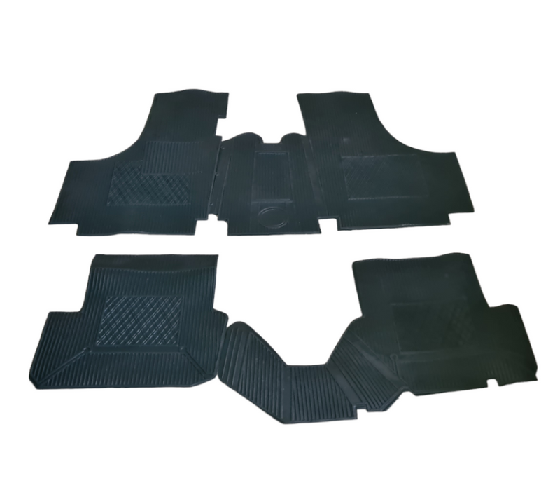 Juego de alfombrillas de goma negras Fiat 500 F L R 126