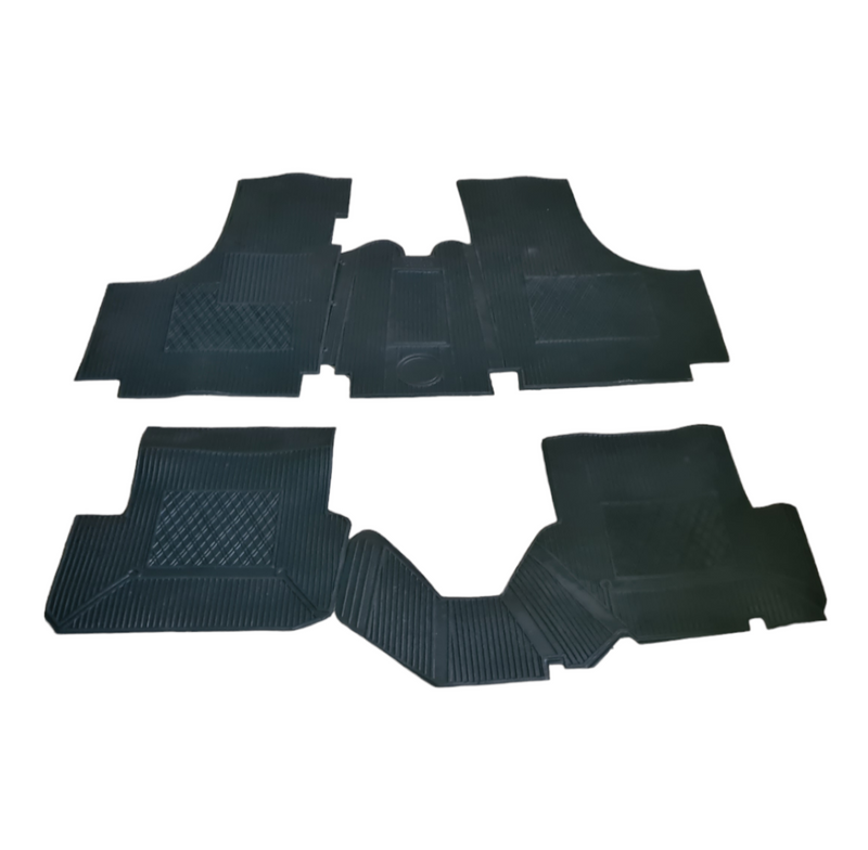 Juego de alfombrillas de goma negras Fiat 500 F L R 126