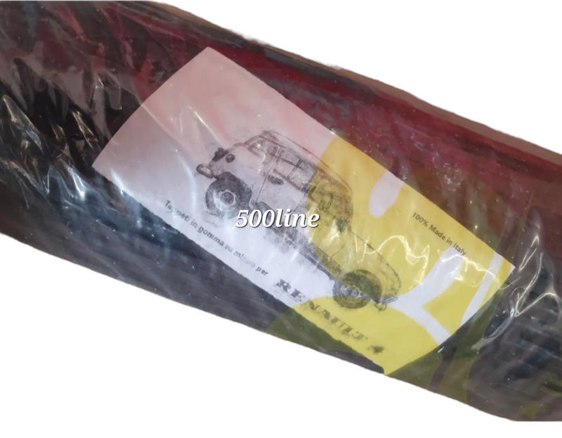 Kit alfombrillas de goma Renault 4 negro alta calidad