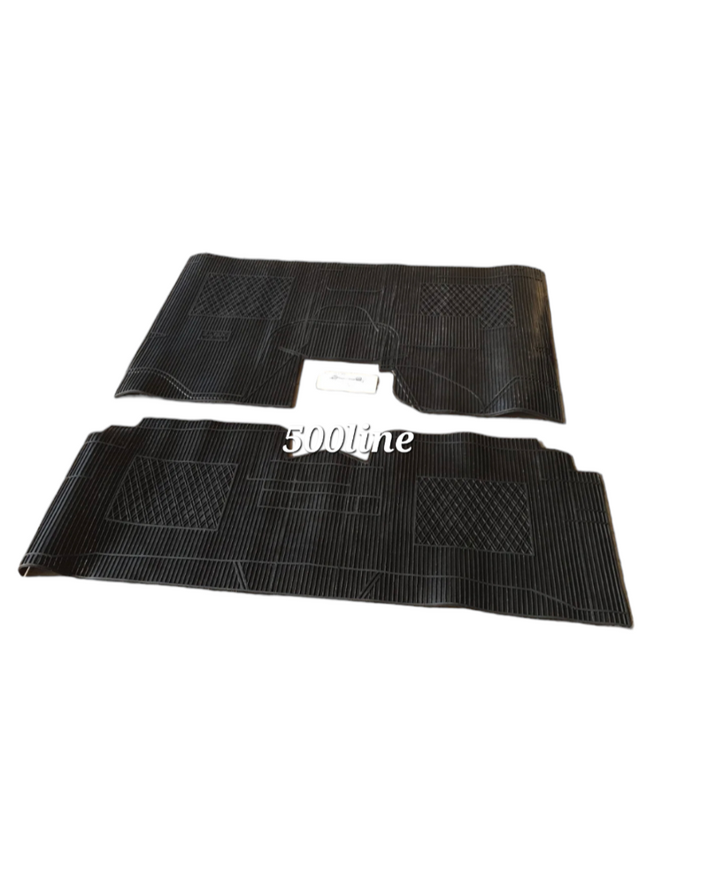 Kit alfombrillas de goma Renault 4 negro alta calidad