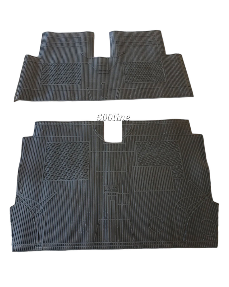Kit de alfombrillas de goma Citroën 2CV negro de alta calidad