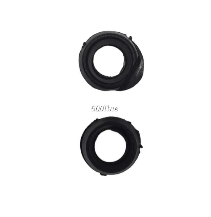 Kit deurknopjes met deurvergrendeling voor Fiat 500 F, L en R, inclusief rubberen randjes