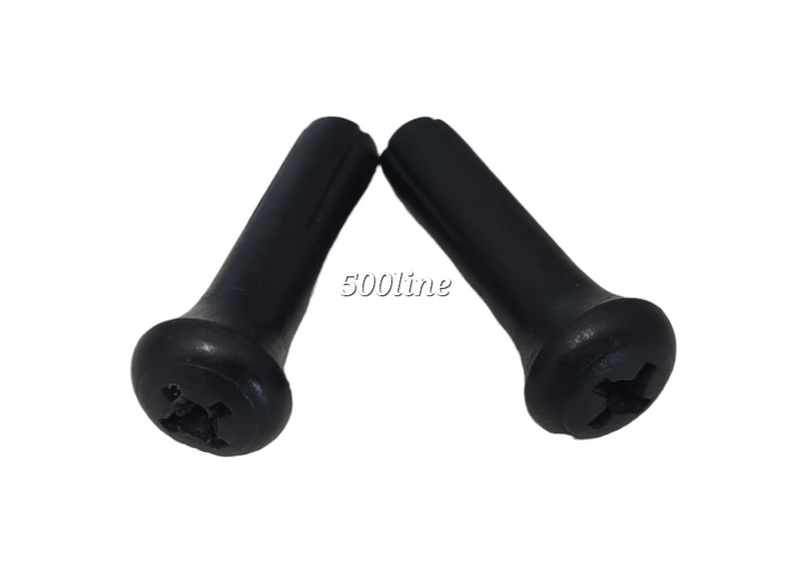 Kit deurknopjes met deurvergrendeling voor Fiat 500 F, L en R, inclusief rubberen randjes