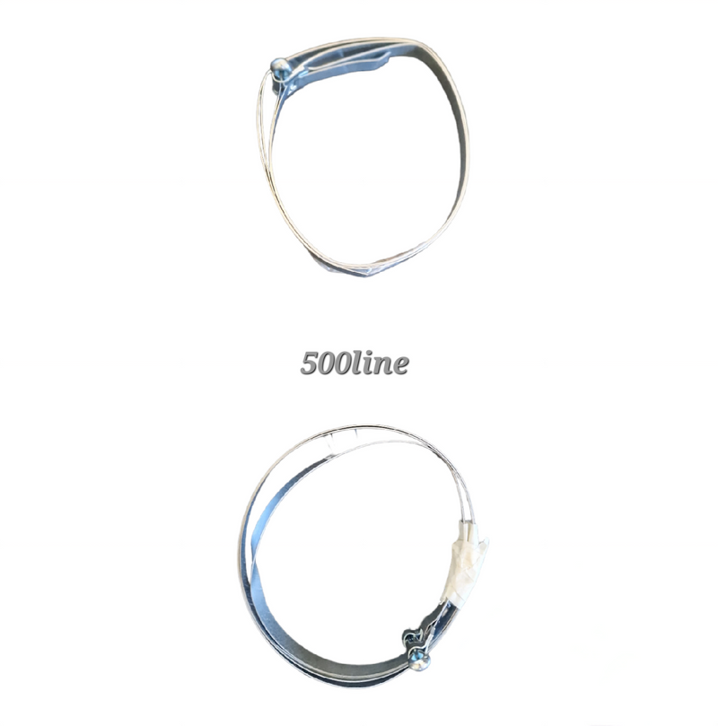 Par de abrazaderas de fijación del tubo de aire de refrigeración del motor del ventilador Fiat 500 N D F L R