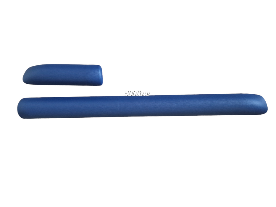 BLAUES Knieschoner-Set. Hochwertiger Vintage-Fiat 500