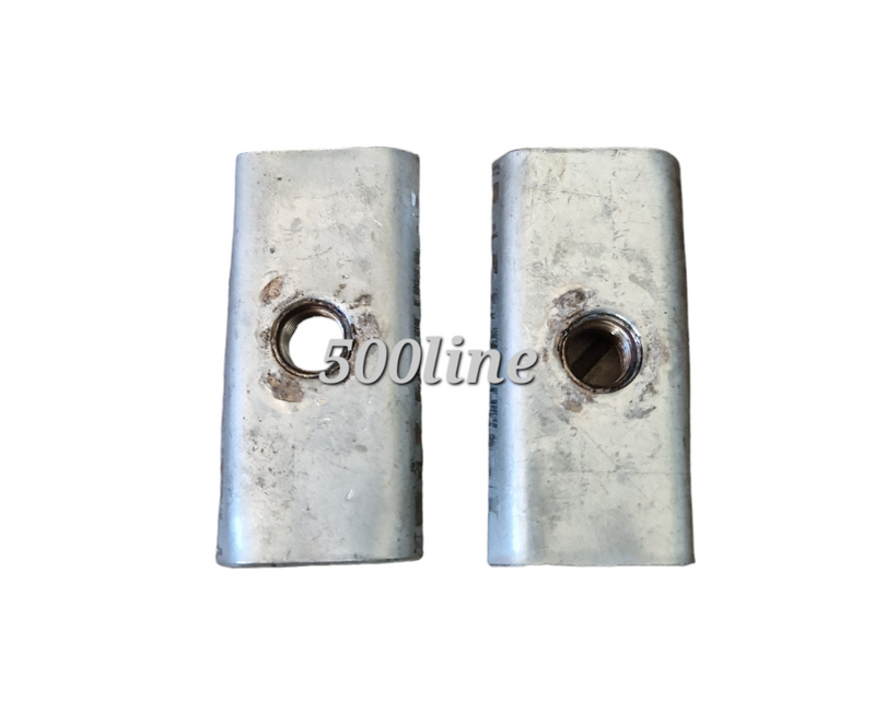Par de placas de anclaje de cinturones de seguridad Fiat 500 126