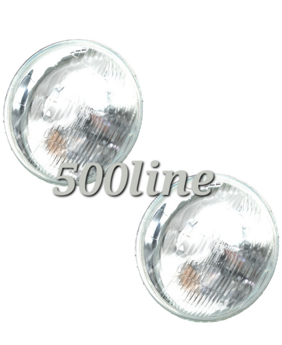 Coppia fari Anteriori tipo Carello Fiat 500 D Autobianchi Giardiniera base D d'epoca